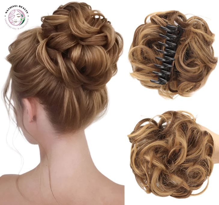 Claw Clip Synthetic Messy Bun