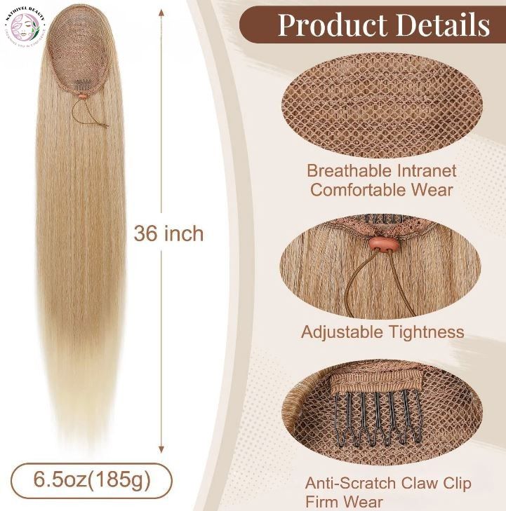 36" Synthetic Curly Ponytail Extension