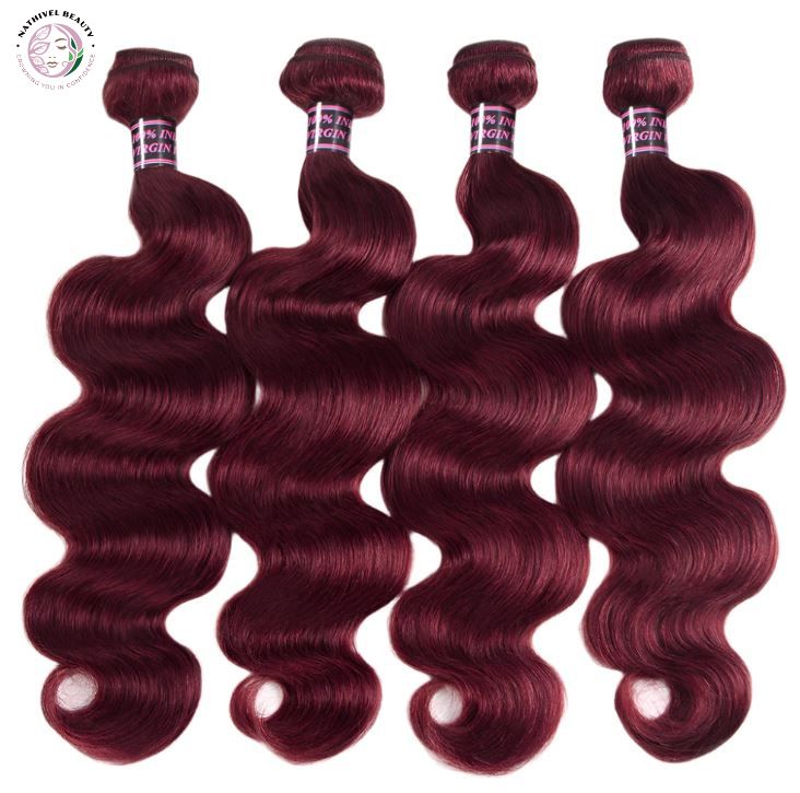 Burgundy 99J Body Wave Brazilian Hair Bundles