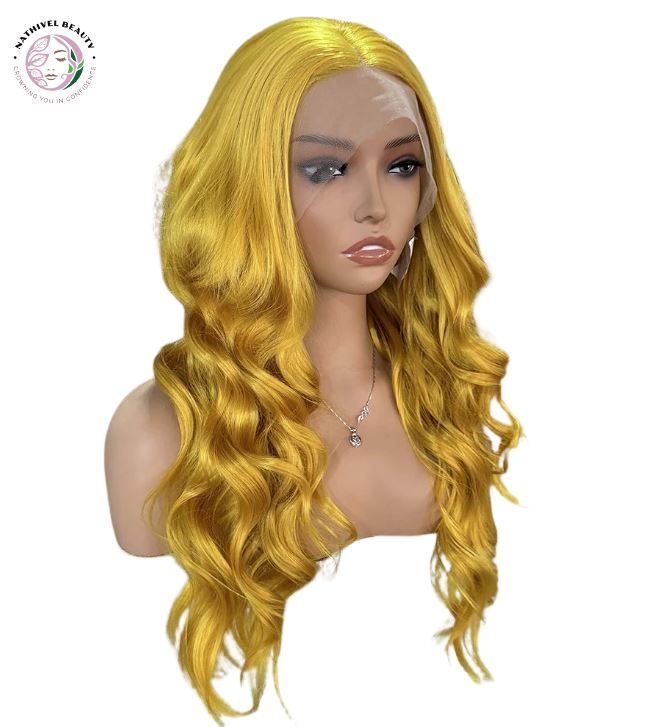 Ginger Yellow Synthetic Lace Front Wig