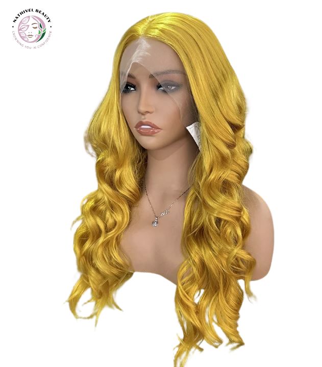 Ginger Yellow Synthetic Lace Front Wig