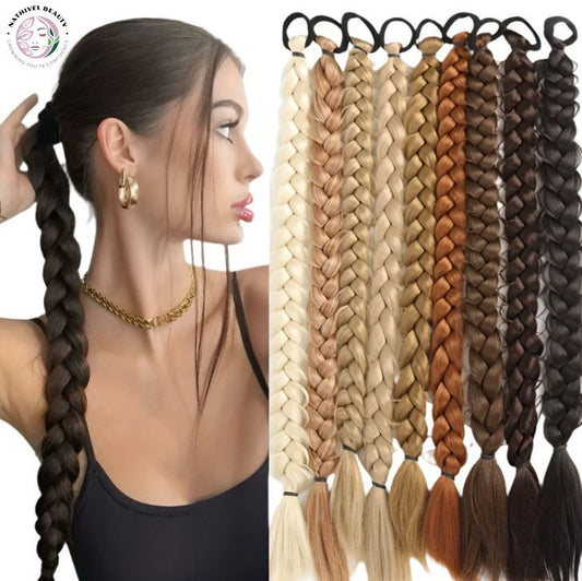 24" Synthetic Long Braided Ponytail Hair Extension