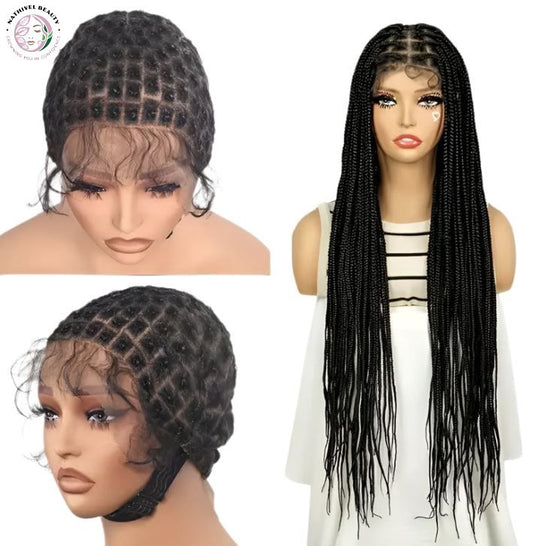 Full Lace Wig Cap – Double Lace Knotless Braided Cornrow Cap