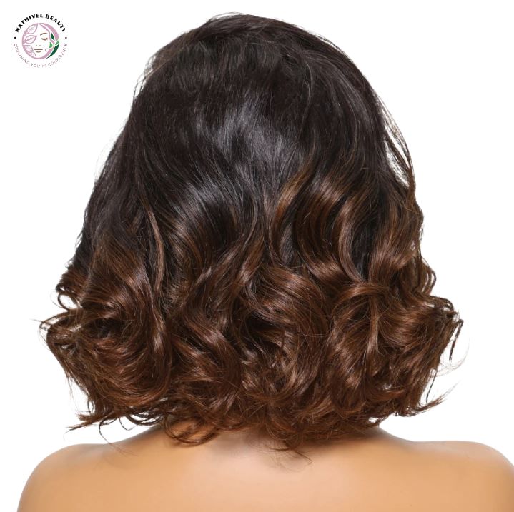 Chestnut Brown Ombre Bob Wig