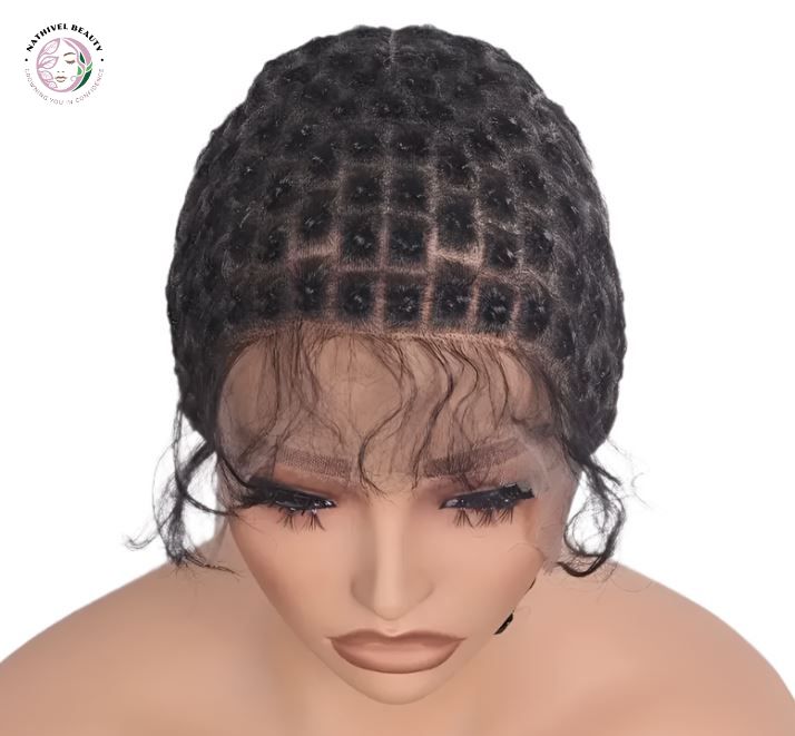 Full Lace Wig Cap – Double Lace Knotless Braided Cornrow Cap