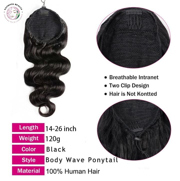 Body Wave Drawstring Ponytail