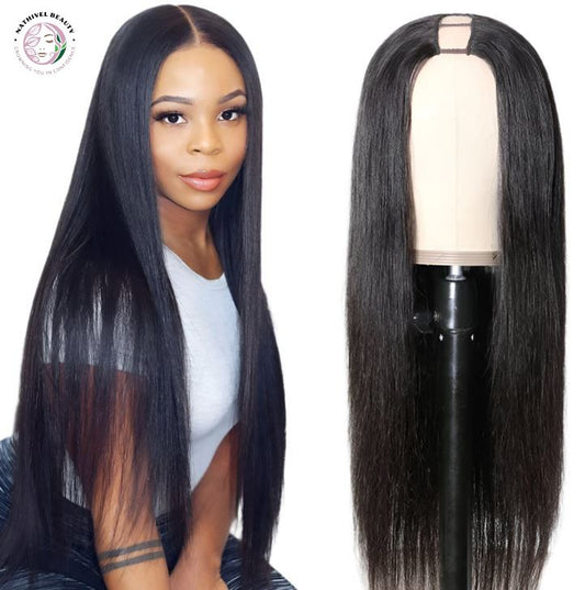 Straight U-Part Brazilian Wig