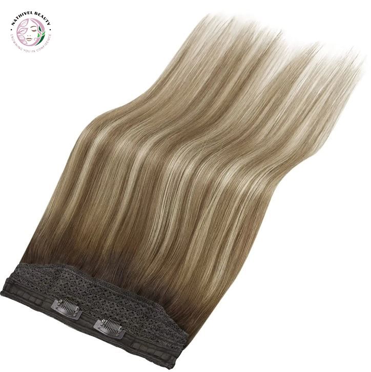 Fish Line Human Hair Extension