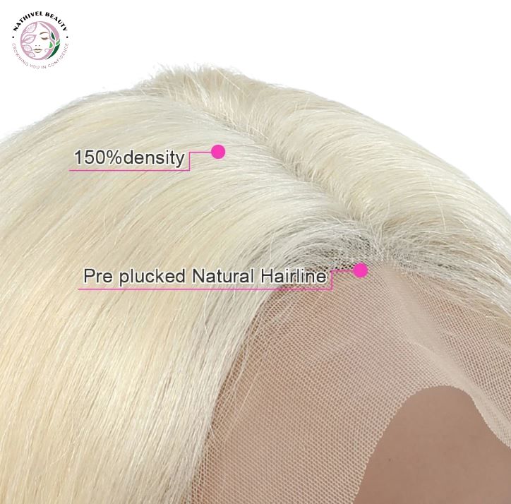 Blonde Short Bob Straight Lace Front Wig