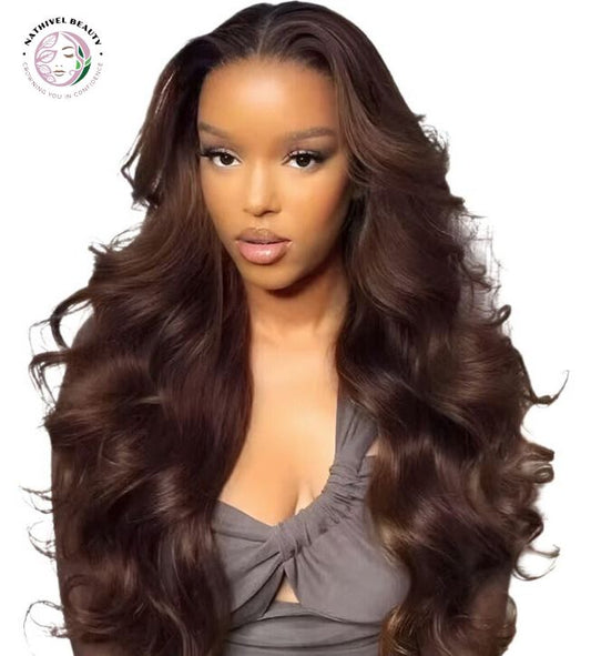 Chocolate Brown Body Wave Wig – Wear & Go