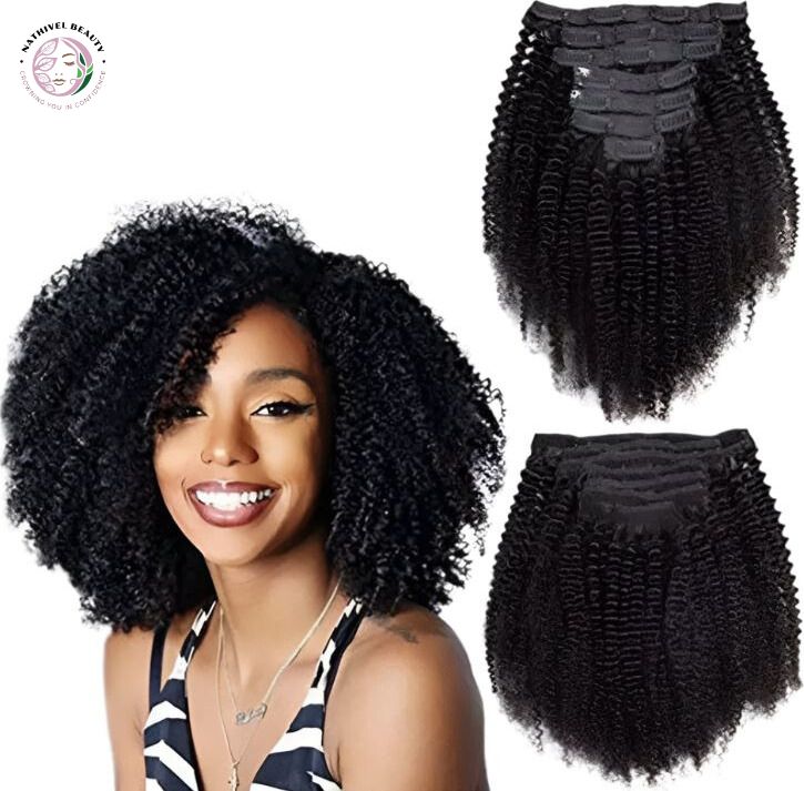 Kinky Curly Clip-In Hair Extensions