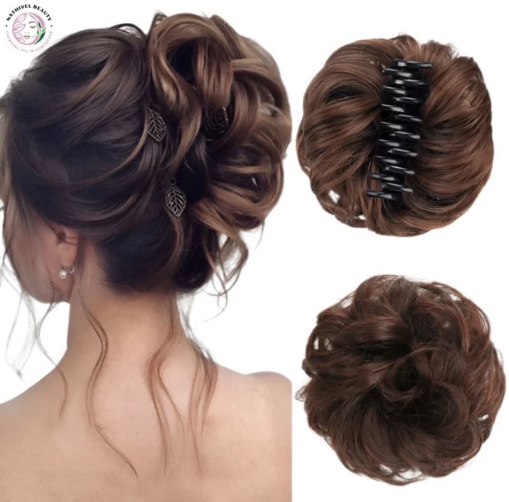 Claw Clip Synthetic Messy Bun