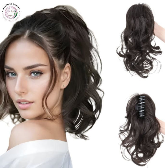 12" Synthetic Curly Claw Clip Ponytail Extension