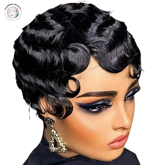 Short Finger Wave Wig