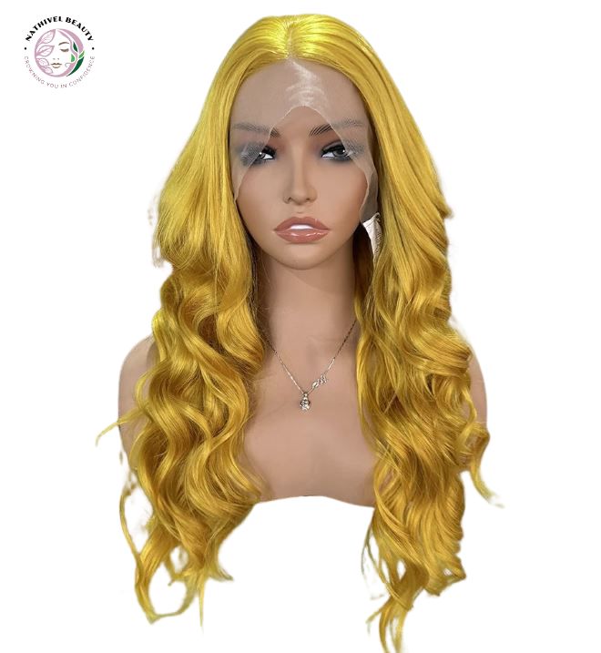 Ginger Yellow Synthetic Lace Front Wig
