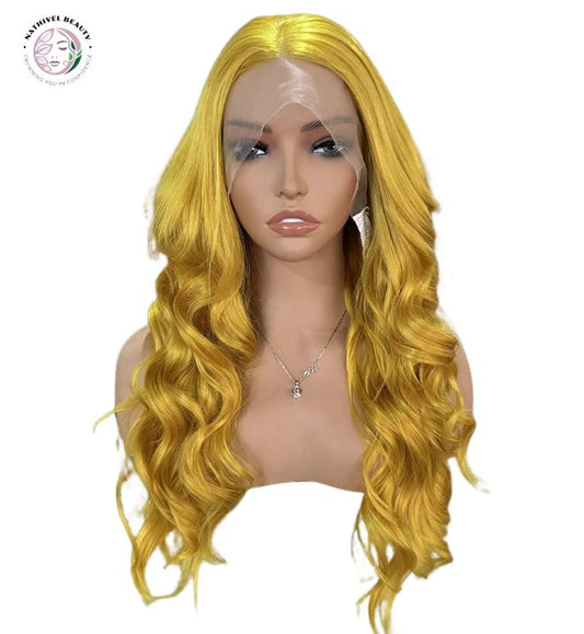 Ginger Yellow Synthetic Lace Front Wig
