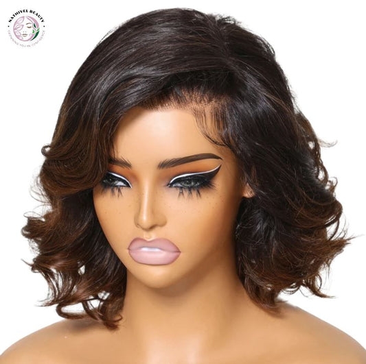 Chestnut Brown Ombre Bob Wig