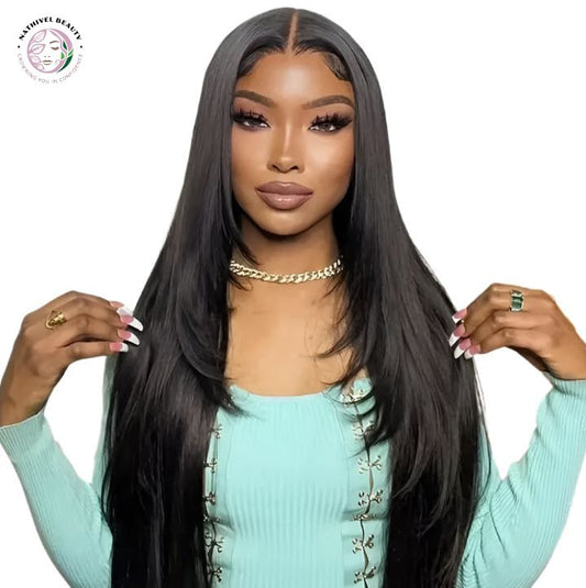 Layered Straight 6x6 Glueless Wear & Go Lace Wig